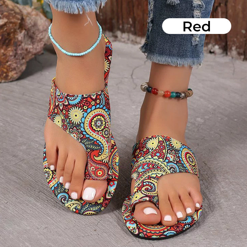 🥰Leichte orthopädische flache Sandalen für Damen🩴🎨Vintage und Moderne kombiniert