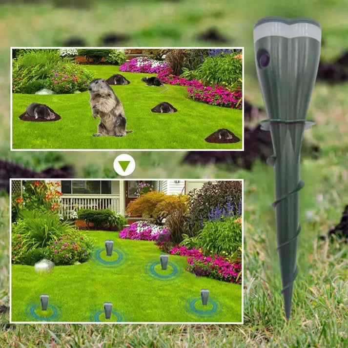 🌸 Hot Sale 57% Rabatt ☘️ Solarbetrieben wasserdicht Schraube Mole Abwehrmittel
