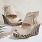 Frauen Quaste Open Tobe Plattform Keilsandalen✨✨
