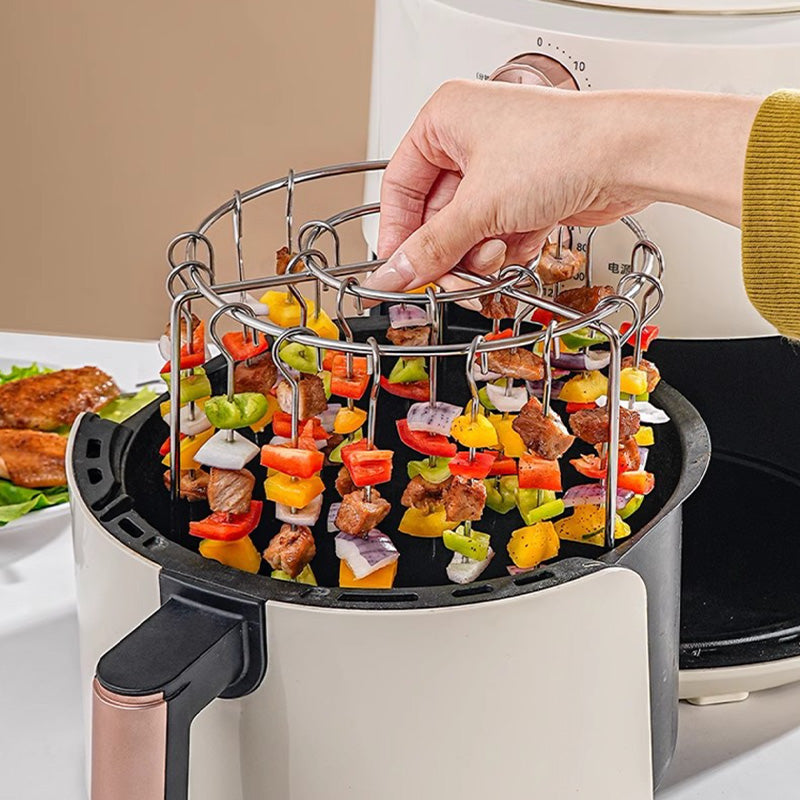 Kostenlose Verbrühschutzhandschuhe für begrenzte Zeit🥩Vertikaler Grillrost für Heißluftfritteusen