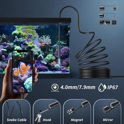 🔍⏳ 50% RABATT, ZEITLICH BEGRENZT! Wasserdichte HD-Endoskopiekamera – Flexible Sonde, klare Sicht & ideal für Reparatur, Inspektion & enge Stellen ✨