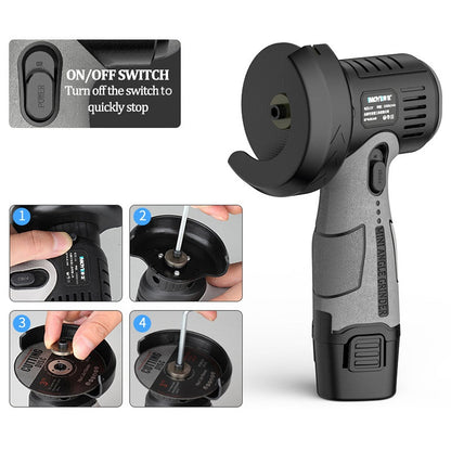 🔧 50% RABATT! 🛠️ 12V Mini-Winkelschleifer – Mit Trennscheibe & kompakt ✨