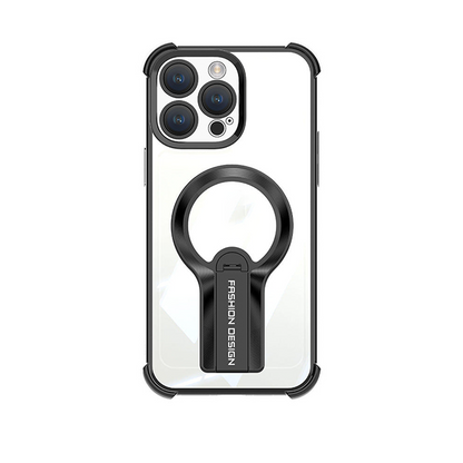 Magnetische Handyhülle mit Ständer und glänzender Oberfläche