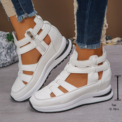 🔥Letzter Tag 50% Rabatt - Bequeme leichte Wedges mit seitlichem Reißverschluss