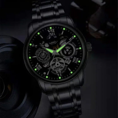 ⌚️💦 Herren-Automatikuhr mit Skelett-Dial: Wasserdicht, alltagstauglich & langlebig. Präzision sichtbar – für Abenteuer & Business! 💎🔧