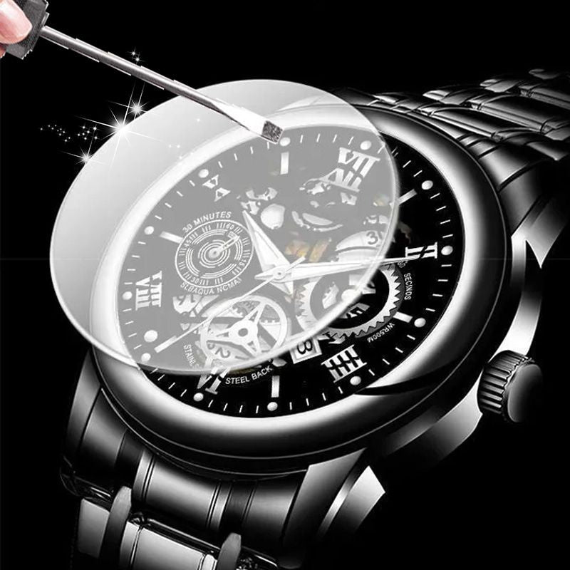 ⌚️💦 Herren-Automatikuhr mit Skelett-Dial: Wasserdicht, alltagstauglich & langlebig. Präzision sichtbar – für Abenteuer & Business! 💎🔧