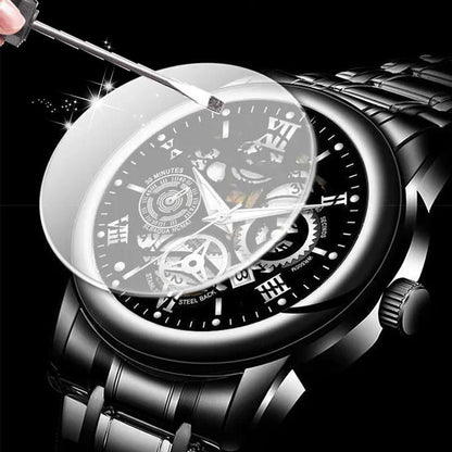 ⌚️💦 Herren-Automatikuhr mit Skelett-Dial: Wasserdicht, alltagstauglich & langlebig. Präzision sichtbar – für Abenteuer & Business! 💎🔧
