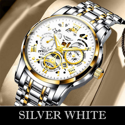 ⌚️💦 Herren-Automatikuhr mit Skelett-Dial: Wasserdicht, alltagstauglich & langlebig. Präzision sichtbar – für Abenteuer & Business! 💎🔧