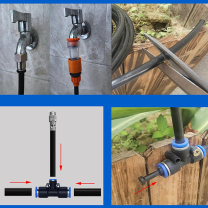 📢📢50 % Rabatt!! ⏰🌱 Automatisches 360° rotierendes Gartenbewässerungssystem 💧⚙️