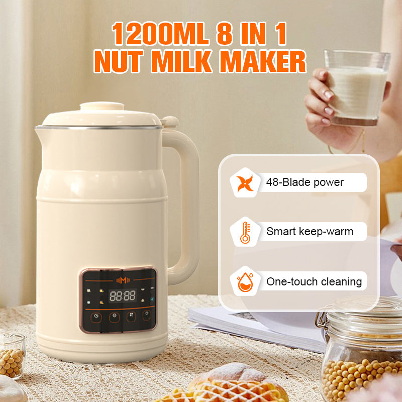 🥛 Automatische Küchenmaschine für Sojamilch – 4–5 Personen, ohne Kochen & Filtern, multifunktional & kompakt
