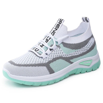 👟 Damen Laufschuhe mit Schnürung – Atmungsaktives Mesh – Gepolsterte Sohle – Rutschfest & Leicht – Für Sport & Freizeit