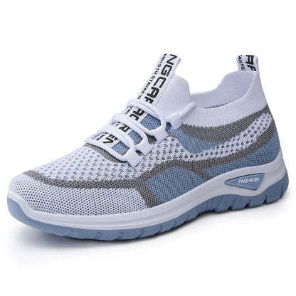 👟 Damen Laufschuhe mit Schnürung – Atmungsaktives Mesh – Gepolsterte Sohle – Rutschfest & Leicht – Für Sport & Freizeit
