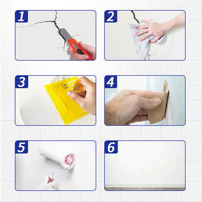 🔈🔈Zeitbegrenztes Angebot - 60% Rabatt🔥Elastischer rissüberbrückender Wandreparaturpaste