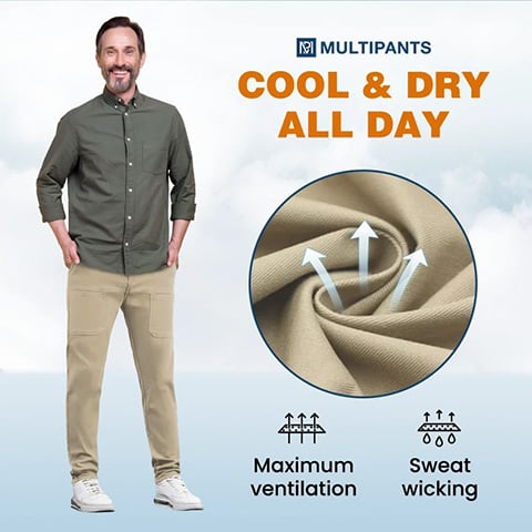 🔥Letzter Tag im Angebot: 65 % Rabatt!🔥MultiPants – Strapazierfähige Cargohose mit hohem Stretchanteil und vielen Taschen.