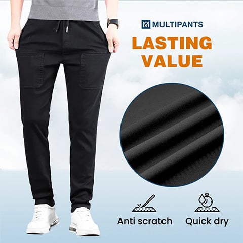 🔥Letzter Tag im Angebot: 65 % Rabatt!🔥MultiPants – Strapazierfähige Cargohose mit hohem Stretchanteil und vielen Taschen.