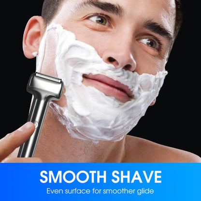 🪒 Wiederaufladbarer Folienrasierer für Herren – 60 Min Akku, IPX6 & kabellose Rasuraschbar & Flüsterleise für empfindliche Haut 🧔⚡