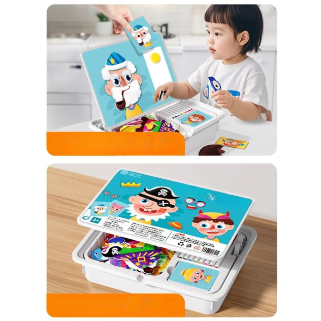 🔥🎨Magnetisches Puzzle zum Anziehen von Gesichtern für Kinder im Vorschulalter
