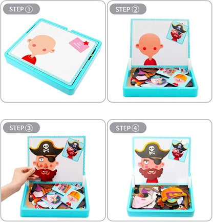 🔥🎨Magnetisches Puzzle zum Anziehen von Gesichtern für Kinder im Vorschulalter