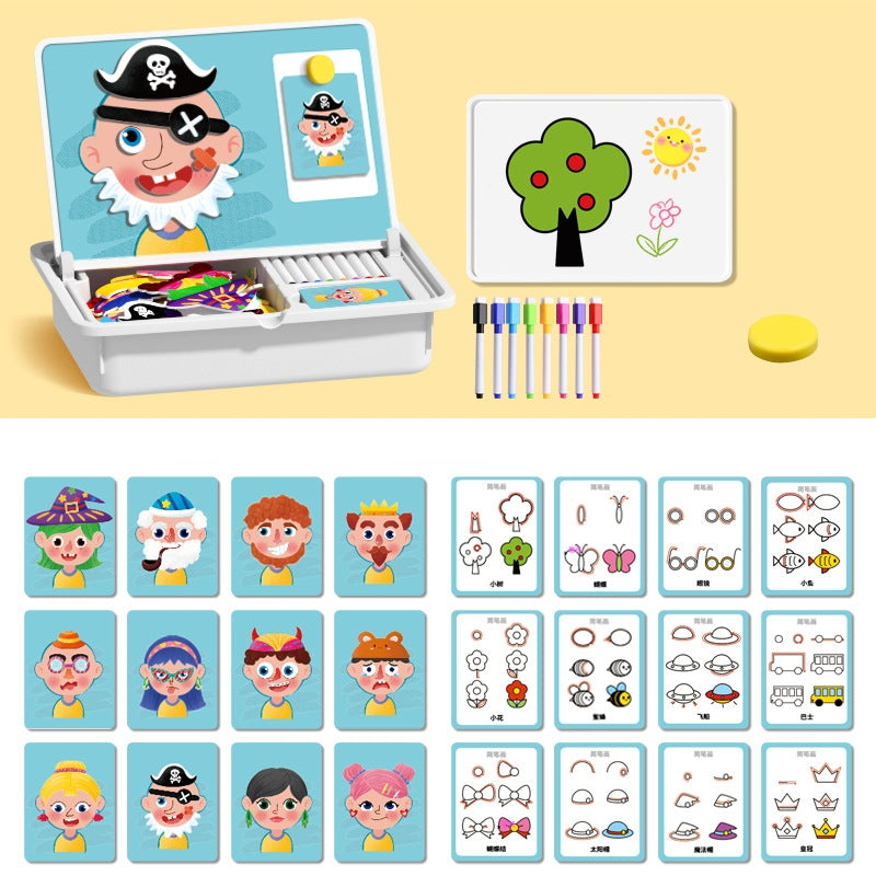 🔥🎨Magnetisches Puzzle zum Anziehen von Gesichtern für Kinder im Vorschulalter