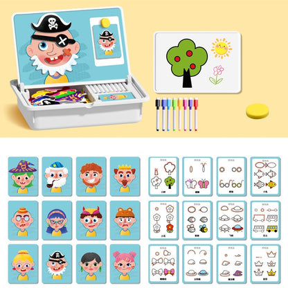 🔥🎨Magnetisches Puzzle zum Anziehen von Gesichtern für Kinder im Vorschulalter