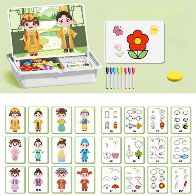 🔥🎨Magnetisches Puzzle zum Anziehen von Gesichtern für Kinder im Vorschulalter