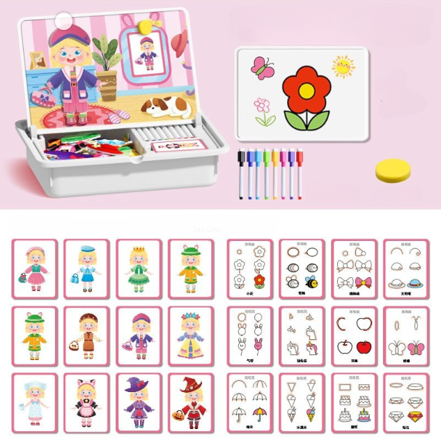 🔥🎨Magnetisches Puzzle zum Anziehen von Gesichtern für Kinder im Vorschulalter
