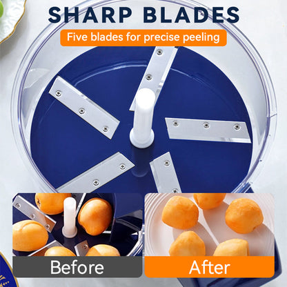 🎄✨50% RABATT! 🍇🧄 Transparenter elektrischer Obst- und Gemüseschäler – Schnell, einfach und effizient. Perfekt für die täglichen Küchenarbeiten!
