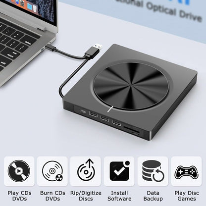 7-in-1 USB 3.0 Type-C DVD-Brenner