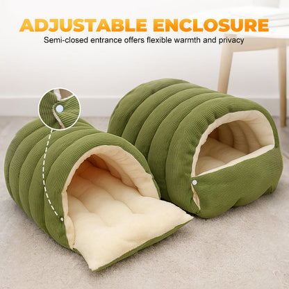🐾 50% RABATT! 🧸 Plüsch-Höhle für Haustiere – Warm & kuschelig ✨