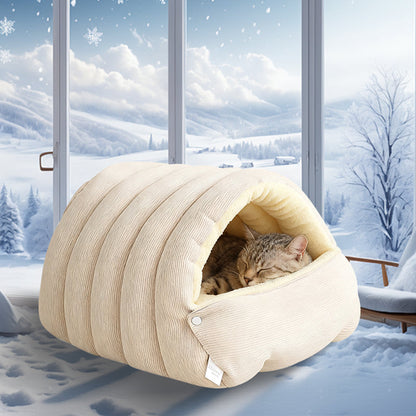 🐾 50% RABATT! 🧸 Plüsch-Höhle für Haustiere – Warm & kuschelig ✨