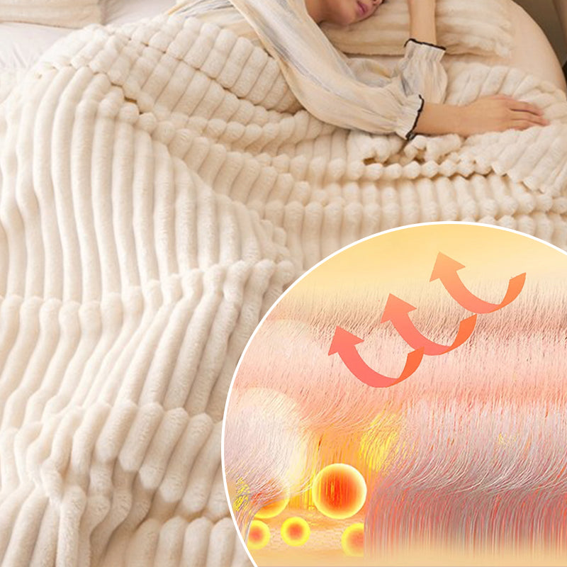 🎁Letzter Tag Sonderpreis: €25,99!!🎅Superweiche Fell-Rippfleece-Decke⛄🔥