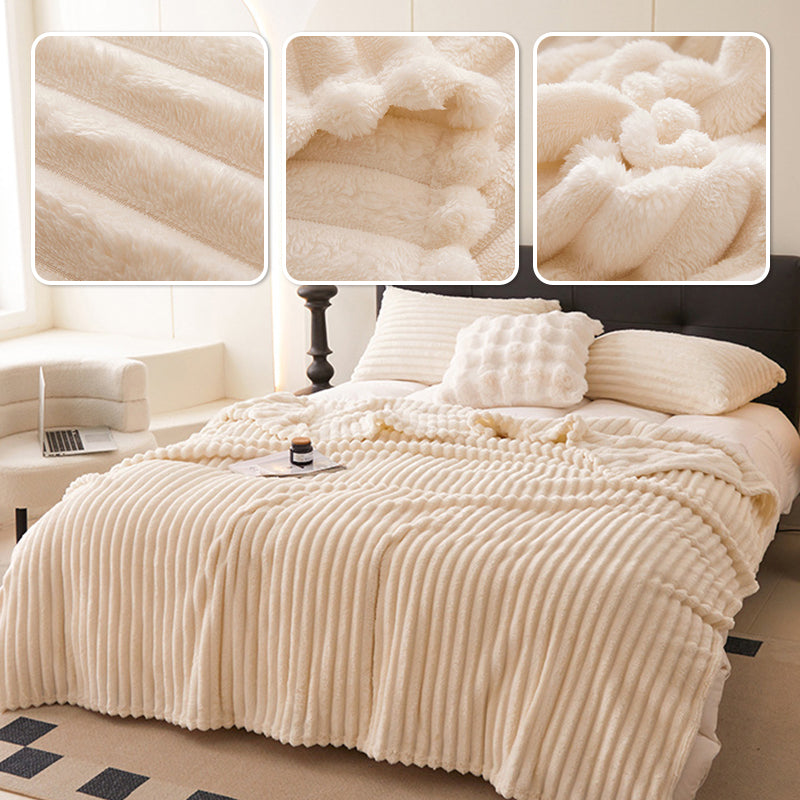 🎁Letzter Tag Sonderpreis: €25,99!!🎅Superweiche Fell-Rippfleece-Decke⛄🔥