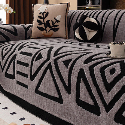 🛋️ 50% RABATT 2025! ✨ Plüsch Sofaüberwurf - Extra Dicke & Rutschfeste Decke mit Elastischen Kanten für Herbst und Winter 🍂❄️