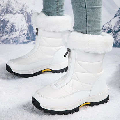 🔥🔥Kostenloser Versand💝👢Rutschfeste, warme Schneestiefel mit Reißverschluss für Damen✨