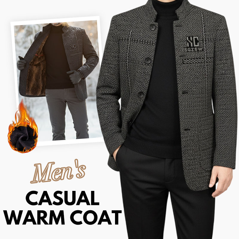 🧥 60% RABATT JETZT! 🔥 Lässiger Herren-Kurzmantel - Leicht & Wärmend, Perfekt für Herbst und Winter ❄️✨