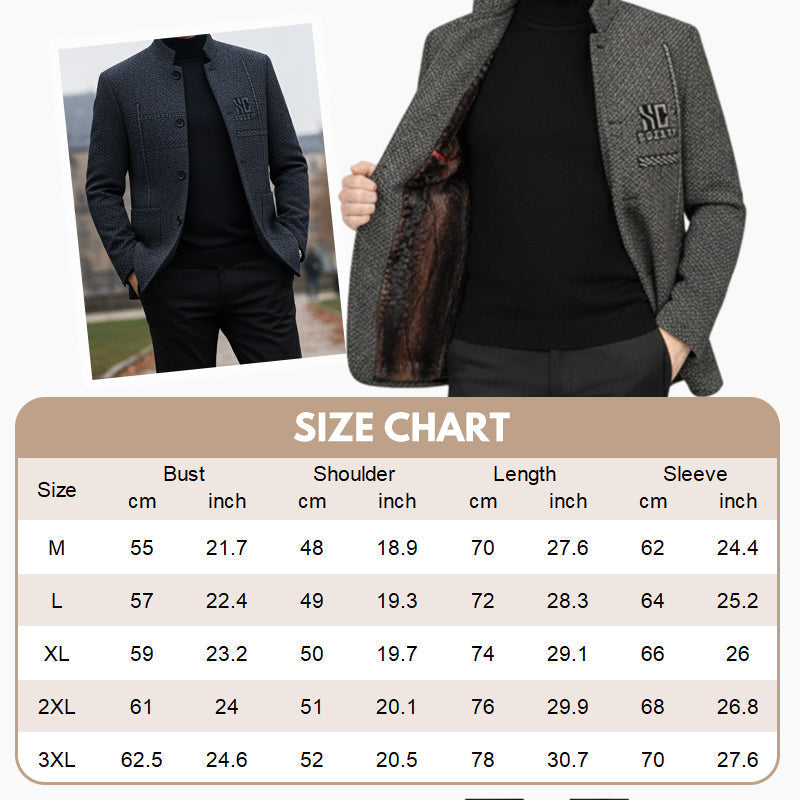 🧥 60% RABATT JETZT! 🔥 Lässiger Herren-Kurzmantel - Leicht & Wärmend, Perfekt für Herbst und Winter ❄️✨