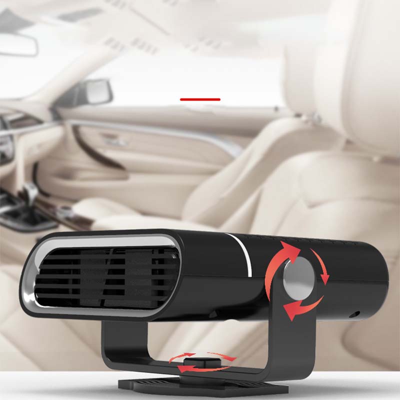 🔥 50% RABATT JETZT! ✨ 2-in-1 Tragbare Autheizung - 360° Drehung & Doppelspannung (12V/24V) für Schnelles Entfrosten und Heizen 🚗❄️