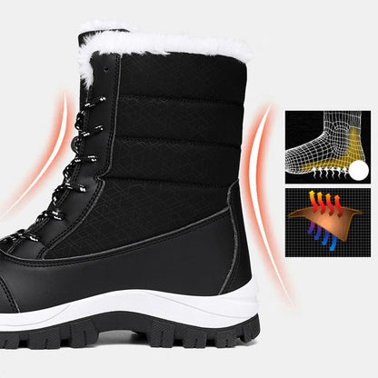 👢 JETZT 49% RABATT! ⏰ Wasserdichte Damen-Winterstiefel – wärmeisolierend und rutschfest, perfekt für Schnee und Kälte ❄️✨