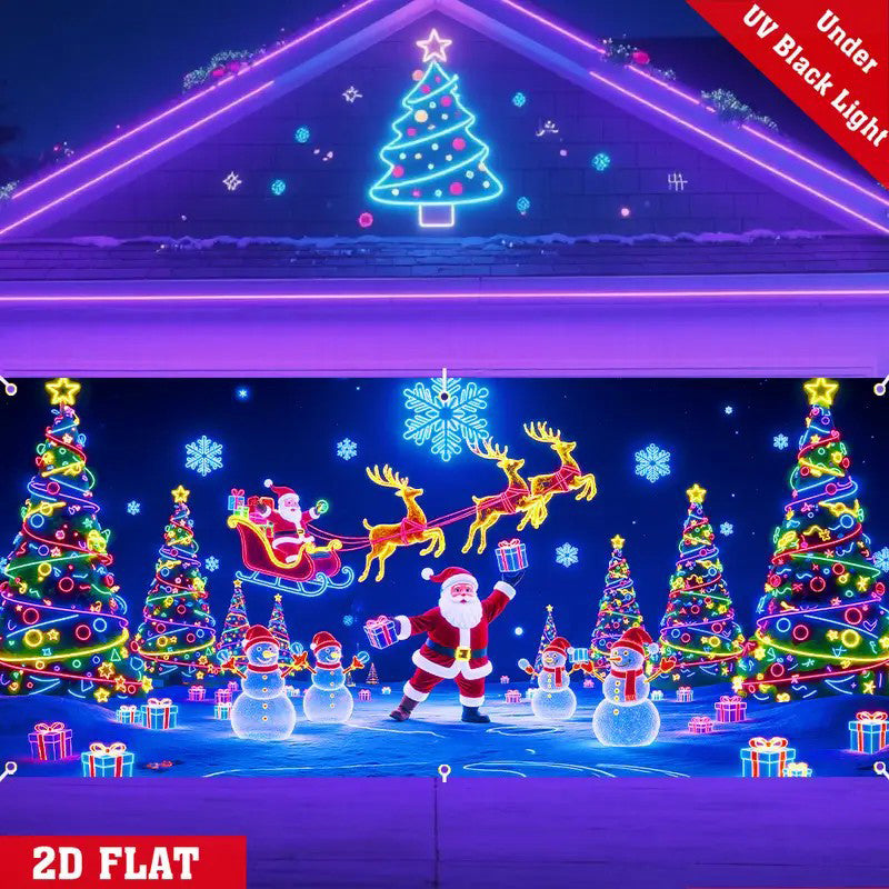 🔥Black-Friday-Mega-Angebot – 50 % Rabatt!🔥🎉UV-fluoreszierendes Weihnachtsbanner