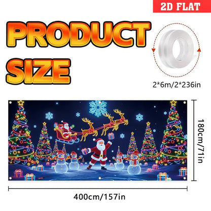 🔥Black-Friday-Mega-Angebot – 50 % Rabatt!🔥🎉UV-fluoreszierendes Weihnachtsbanner