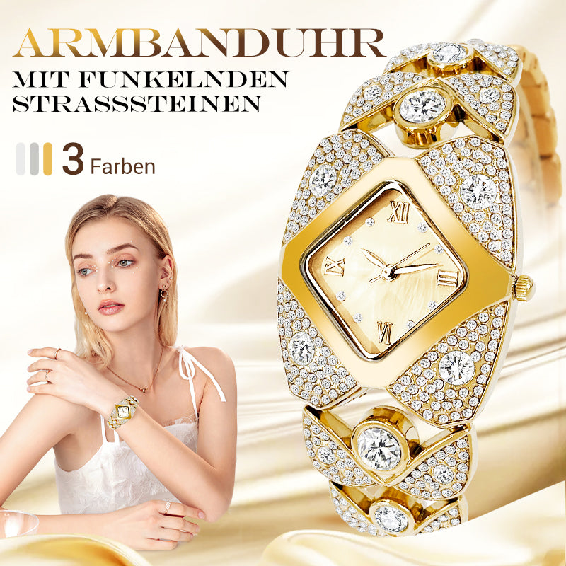 ⌚✨ 50% RABATT! Retro-Quarz-Armbanduhr mit funkelnden Strasssteinen – Elegant, glamourös & perfekt für festliche Anlässe ✨
