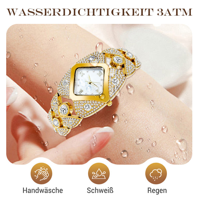 ⌚✨ 50% RABATT! Retro-Quarz-Armbanduhr mit funkelnden Strasssteinen – Elegant, glamourös & perfekt für festliche Anlässe ✨