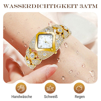 ⌚✨ 50% RABATT! Retro-Quarz-Armbanduhr mit funkelnden Strasssteinen – Elegant, glamourös & perfekt für festliche Anlässe ✨