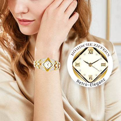 ⌚✨ 50% RABATT! Retro-Quarz-Armbanduhr mit funkelnden Strasssteinen – Elegant, glamourös & perfekt für festliche Anlässe ✨