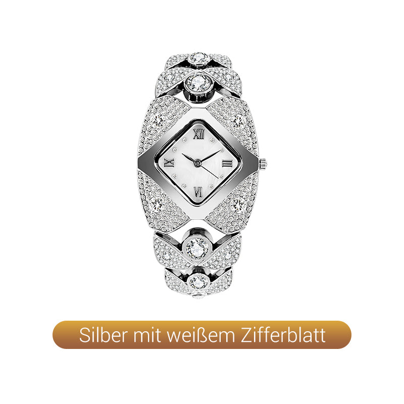 ⌚✨ 50% RABATT! Retro-Quarz-Armbanduhr mit funkelnden Strasssteinen – Elegant, glamourös & perfekt für festliche Anlässe ✨