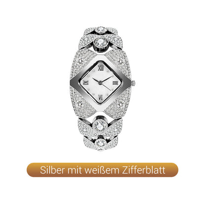 ⌚✨ 50% RABATT! Retro-Quarz-Armbanduhr mit funkelnden Strasssteinen – Elegant, glamourös & perfekt für festliche Anlässe ✨
