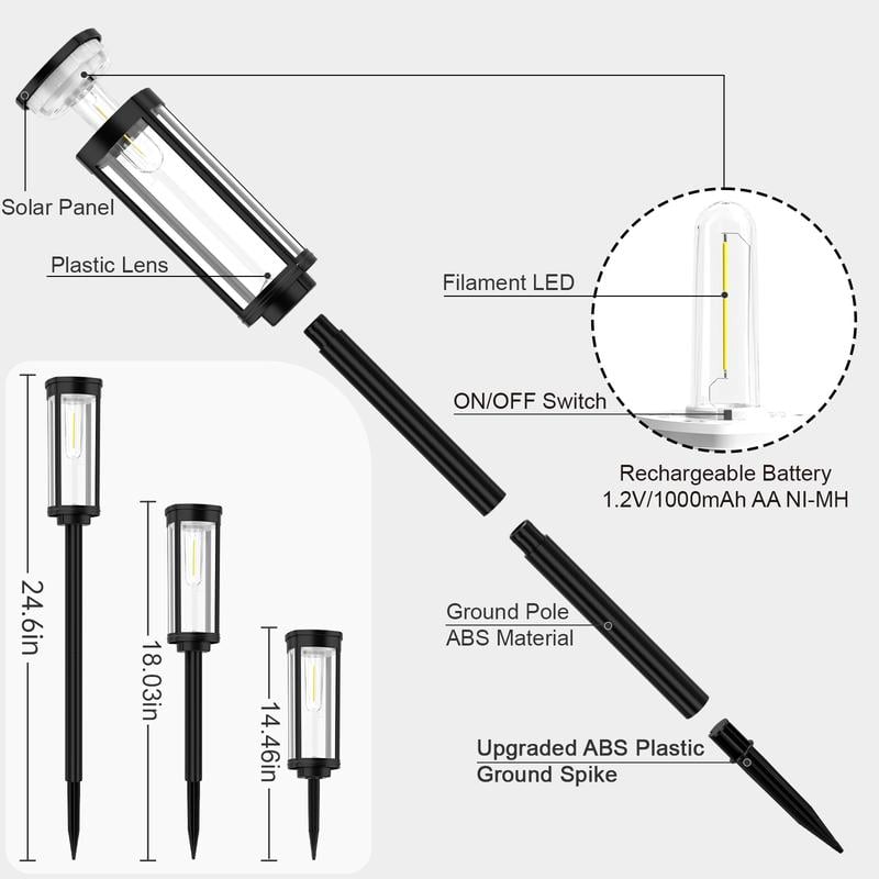 🔥2026 HEISSER VERKAUF🔥Solar-Gartenbeleuchtung – Retro-Design, 12–14 Stunden Leuchtdauer & IP65 wasserdicht