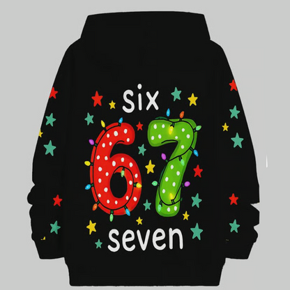👕 50% RABATT JETZT! ⏰ Kinder Weihnachts-Kapuzenpullover - "67" Print & Weich, Perfekt für Festliche Stimmung ✨