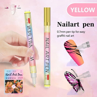 🎁Weihnachtsgeschenk🎄12-farbiger Profi-Nagellackstift-Set