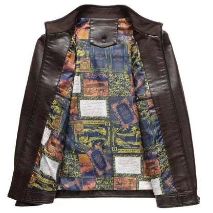 🧥 62% RABATT! ✨ Herren-Ledermantel mit Plüschfutter – Handwerklich Verarbeitet, Winddicht & Formstabil 🛡️